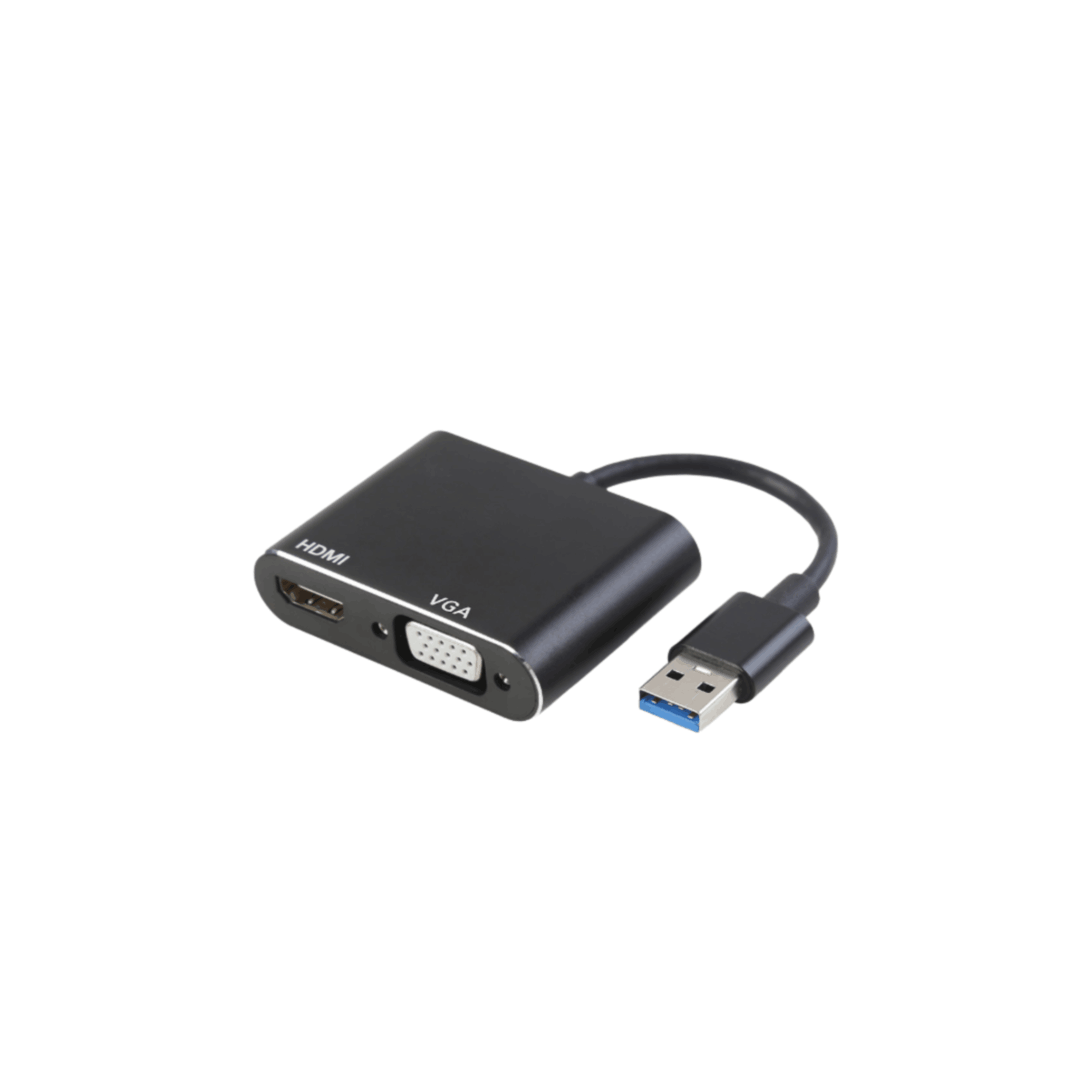USB 3.0 to HDMI/VGA Converter, supports 4K resolution display output